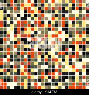 Quadrat Mosaik Farbpalette. Farbe combo Harmonie Stock Vektor