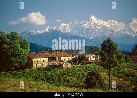 Nanda Devi und nanda Berg, pithoragarh, uttarakhand, Indien, Asien Stockfoto