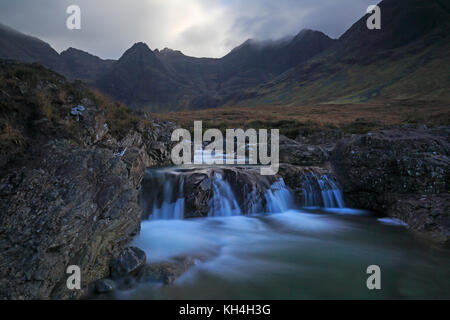 Fee-Pools Glen spröde Isle Of skye Stockfoto