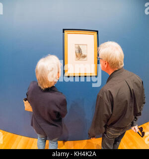 Leonardo da Vinci Zeichnung, ein Faltenwurf Studie für die Engel in der Madonna in der Felsengrotte (c. 1491/2-9 und 1506 - 8) im Museum of Modern Art, New York, USA Stockfoto