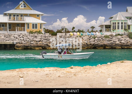 Die marina Schnitt auf Chub Cay, Bahamas Stockfoto