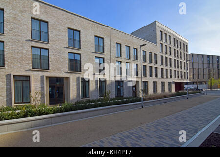 Moderne Wohnblocks in der neuen Entwicklung von eddington North West Cambridge Stockfoto