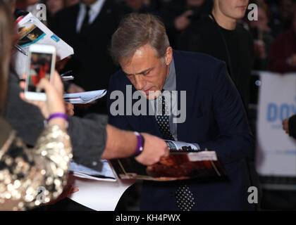 Die Gala-Vorführung der BFI LFF-Patrons von "Downsizing" fand am Odeon Leicester Square statt - Ankünfte mit: Christoph Waltz Where: London, Vereinigtes Königreich Wann: 13 Oct 2017 Credit: Mario Mitsis/WENN.com Stockfoto