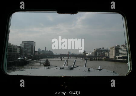 HMS Belfast, ein schwimmend Museum auf der Themse, London, Großbritannien, England Stockfoto