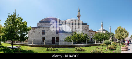 Äußere Panoramablick von Mevlana Museum in Konya, Türkei. 28. August 2017 Stockfoto