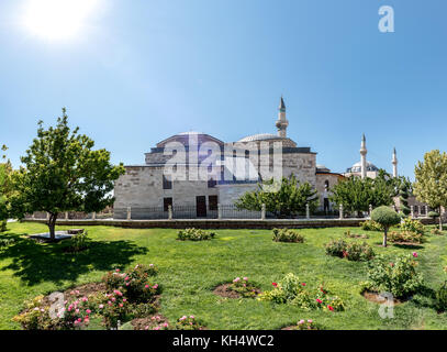 Äußere Panoramablick von Mevlana Museum in Konya, Türkei. 28. August 2017 Stockfoto