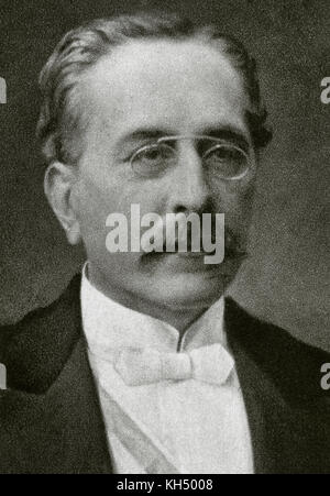 Camilo Fabra und fontanills (1833-1902). erste Marquis von alella. Industrielle, Aristokraten und katalanischer Politiker. war er stellvertretender, Senator und Bürgermeister von Barcelona 1893. Portrait. fotografie. Stockfoto