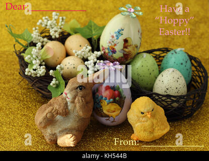 Hoppy Ostern Stockfoto