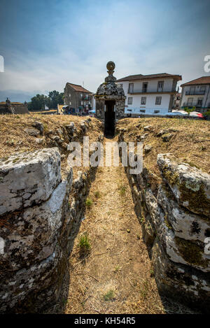 Wände von Valença do Minho (Portugal) Stockfoto