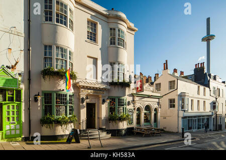 Herbstnachmittag in Brighton City Centre, East Sussex, England. Stockfoto