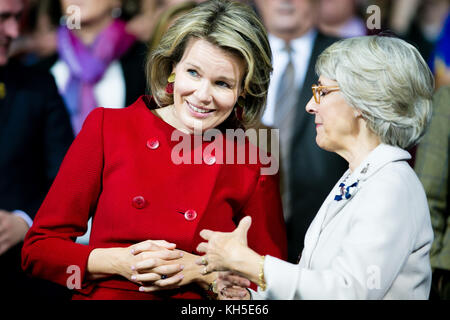 Belgien Königin Mathilde d’ Udekem d’ Acoz Stockfoto