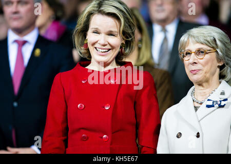 Belgien Königin Mathilde d’ Udekem d’ Acoz Stockfoto