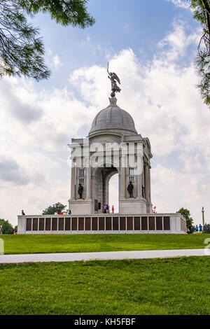 Pennsylvania State Memorial, Gettysburg National Military Park, Pennsylvania, USA. Stockfoto