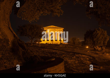 Concordia Tempel in Agrigento archäologischer Park Stockfoto