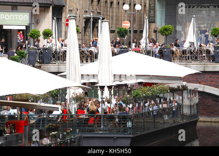 Bleichenfleet, Hamburg, Deutschland, Europa I Geschäftsgebäude, Bleichenfleet, Hamburg, Deutschland, Europa Stockfoto