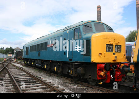 British Railways Diesellokomotive Class 45 Nummer 45112 in Barrow Hill depot Rail Power Event - Barrow Hill, Chesterfield, Großbritannien - 24 August 2008 Stockfoto