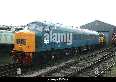 British Railways Diesellokomotive Class 45 Nummer 45112 in Barrow Hill depot Rail Power Event - Barrow Hill, Chesterfield, Großbritannien - 24 August 2008 Stockfoto