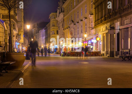 Die Vaci Strasse Stockfoto