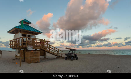 Rettungsschwimmer in Sunny Isles Beach Stockfoto