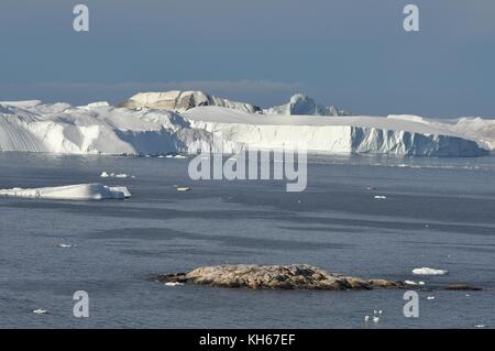 Riesige Eisberge aus Ilulissat in der Diskobucht, Grönland Stockfoto