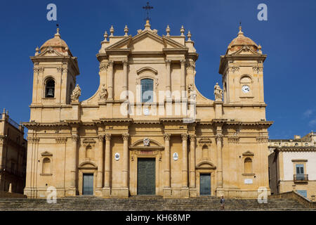 Die Kathedrale von Noto, Sizilien Stockfoto