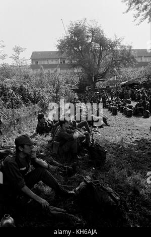 Archivbilder aus dem Alltag französischer FFA-Soldaten in deutschen Kasernen, Offenburg, Westdeutschland Stockfoto