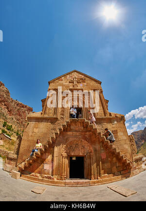 Kloster Noravank, Armenien - 02. August 2017: berühmte Kloster Noravank Sehenswürdigkeiten in Ararat Provinz Armenien Stockfoto