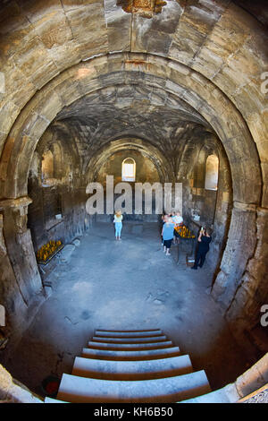 Kloster Noravank, Armenien - 02. August 2017: das Innere des berühmten Kloster Noravank Sehenswürdigkeiten in Ararat Provinz Armenien Stockfoto