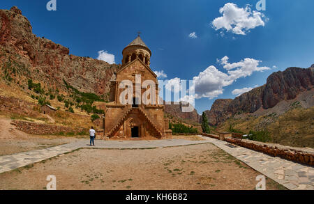 Kloster Noravank, Armenien - 02. August 2017: berühmte Kloster Noravank Sehenswürdigkeiten in Ararat Provinz Armenien Stockfoto