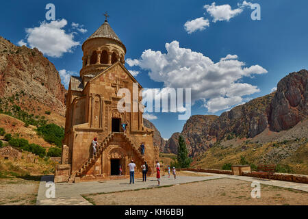 Kloster Noravank, Armenien - 02. August 2017: berühmte Kloster Noravank Sehenswürdigkeiten in Ararat Provinz Armenien Stockfoto