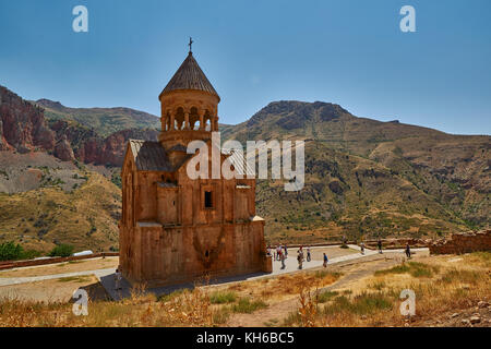 Kloster Noravank, Armenien - 02. August 2017: berühmte Kloster Noravank Sehenswürdigkeiten in Ararat Provinz Armenien Stockfoto