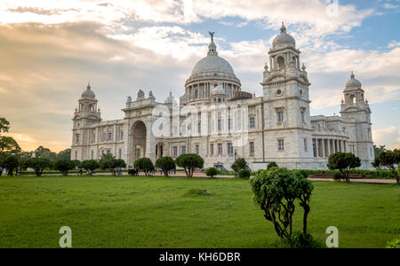 Victoria Memorial Kolkata - die koloniale Architektur Gebäude Denkmal und Museum in der Erinnerung der Queen Victoria gebaut Stockfoto