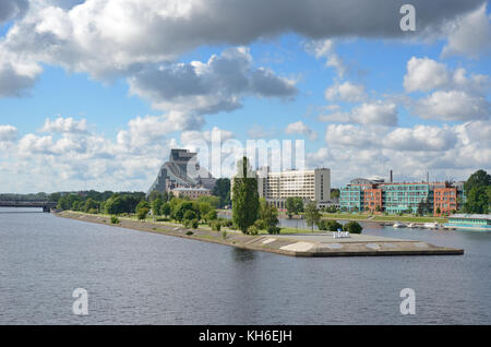 Stadtbild der lettischen Stadt Riga Stockfoto