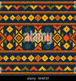 Vektor tribal ethnischen nahtlose Muster. ideal für den Druck auf Stoff, Papier, Web Design. nationalen Hintergrund. Stickerei Mode Frauen, Drucken Stock Vektor