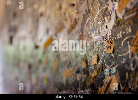 Liebhaber wünschen Wand an der berühmten Haus der Julia Stockfoto