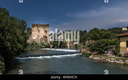 Borghetto sul Mincio, Italien. Stockfoto