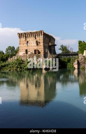 Borghetto sul Mincio, Italien. Stockfoto