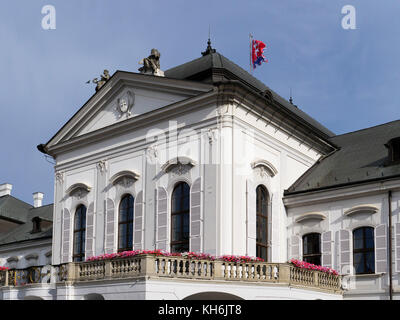 Grassalkovich Palast in Hodzovo nam., Bratislava, Bratislavsky kraj, Slowakei, Europa Stockfoto