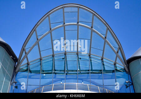 Dachkonstruktion, Echo Arena&BT Conference Centre, Liverpool, Großbritannien. Stockfoto