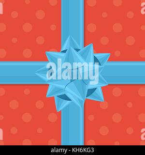 Vektor Geschenkpapier mit Schleife. vector Abbildung im EPS 10. Stock Vektor