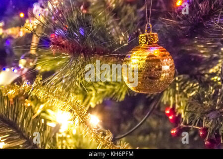 Christbaumschmuck Stockfoto