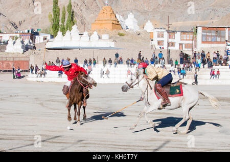 Polo viel während des Ladakh Festivals in Leh, Indien Stockfoto