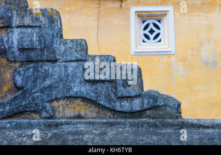 HOI AN, VIETNAM - 04.Oktober: architektonischen Details in Hoi An Vietnam über 04 Oktober 2017. Die historische Altstadt von Hoi An ist UNESCO Weltkulturerbe Stockfoto