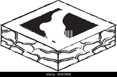 Isometrische Wasser Quelle design Stock Vektor