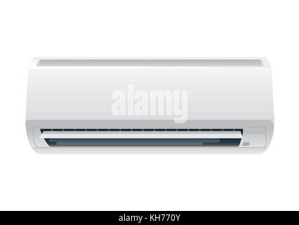 White Klimaanlage auf klaren Hintergrund isoliert. Stock Vektor