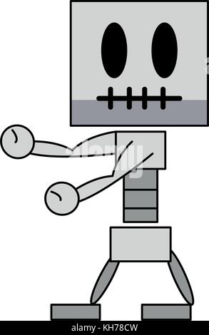 Schädel Spiel Charakter Stock Vektor