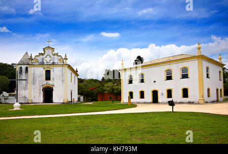 Kirche Nossa Senhora da Pena und Porto segurós Museum, Bahia, Brasilien, Südamerika. Stockfoto