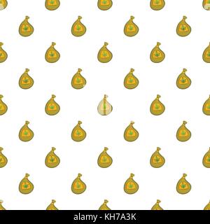 Tasche von Cannabis Muster, Cartoon Stil Stock Vektor