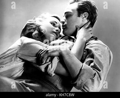 Am WASSER 1954 drehte Columbia Pictures mit Marlon Brando und Eve Marie Saint Stockfoto