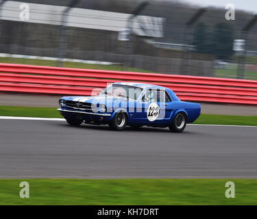 David Clifford, Ford Mustang, vscc, pomeroy Trophäe, Silverstone, 18. Februar 2017, 2017, Autos, Chris mcevoy, Cjm - Fotografie, Wettbewerb, Februar, Stockfoto